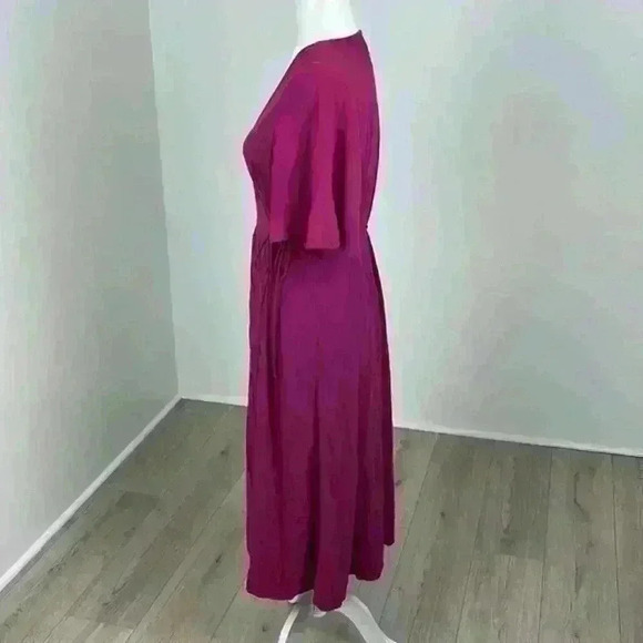 Old Navy Pink Long Open Front Short Sleeve Cardigan Size L - Picture 5 of 9